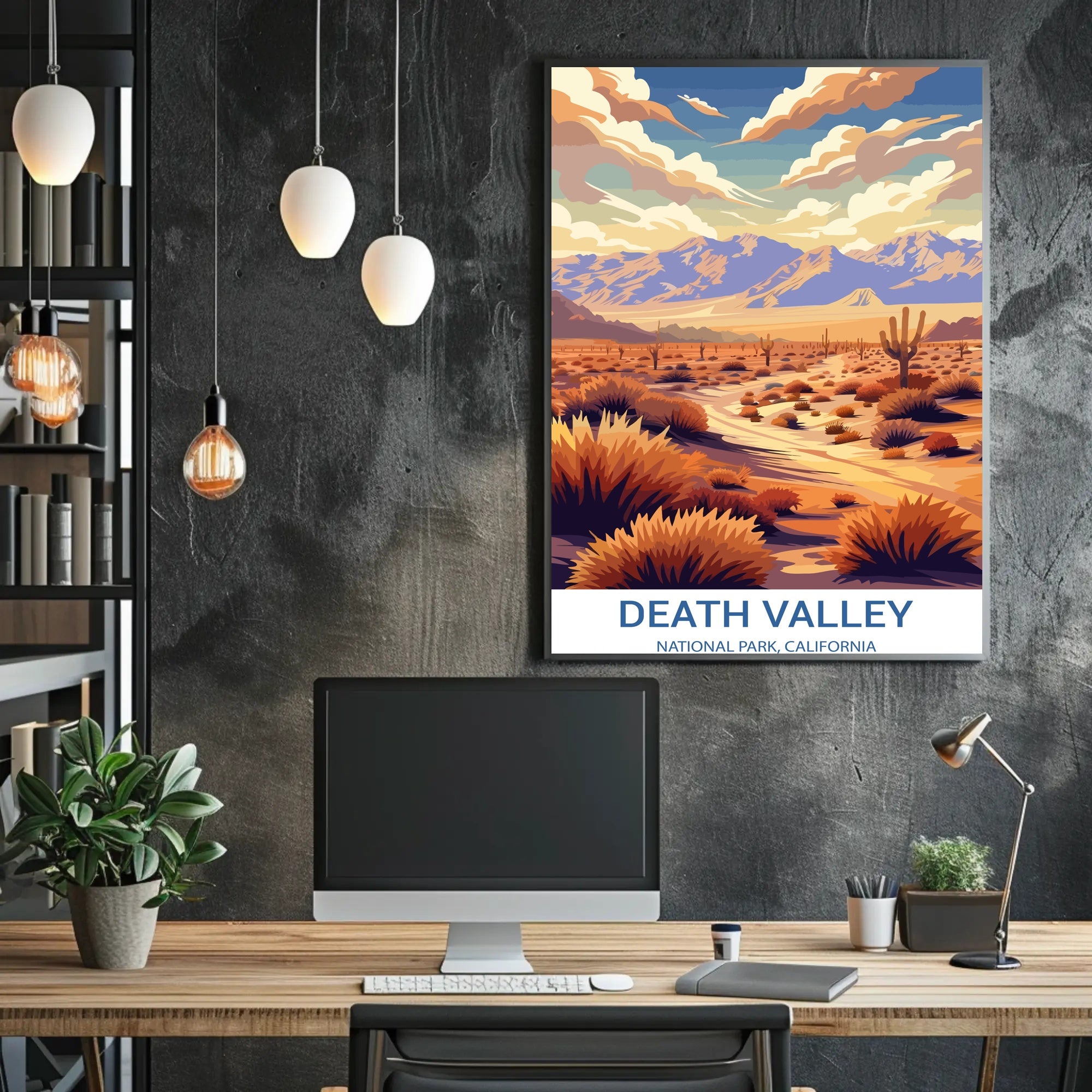 Death Valley Desert Escape National Park Poster