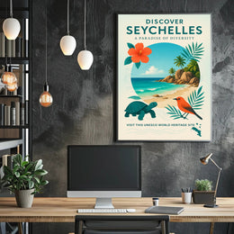Discover Seychelles  A Paradise of Diversity Poster PosterGoat