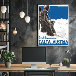 Winter Sports in Upper Austria Poster PosterGoat
