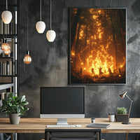 Mystical Forest Ritual Fantasy or Mythology Poster PosterGoat