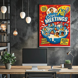 Oops! All Meetings Poster PosterGoat