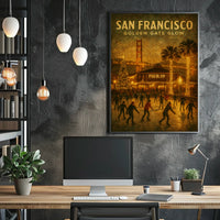 San Francisco Golden Gate Glow Poster