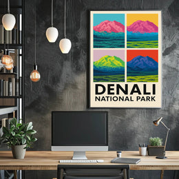 Denali National Park A Pop Art Perspective Poster