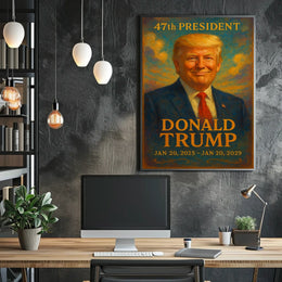 Donald Trump Visionary Painterly Hue Collector Poster