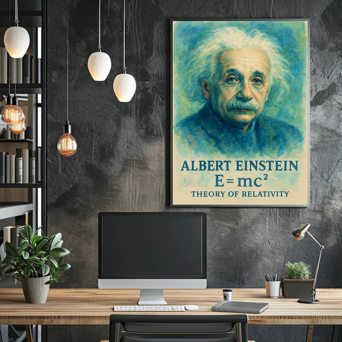Albert Einstein Theory Of Relativity Poster
