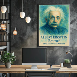 Albert Einstein Theory Of Relativity Poster