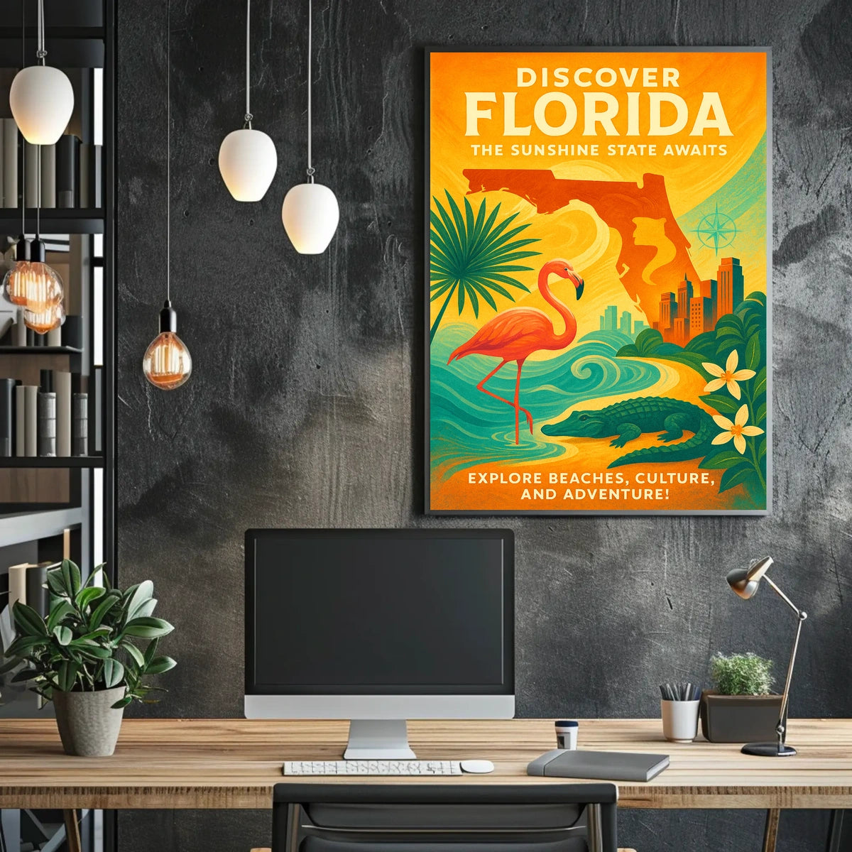 Discover Florida The Sunshine State Awaits Poster