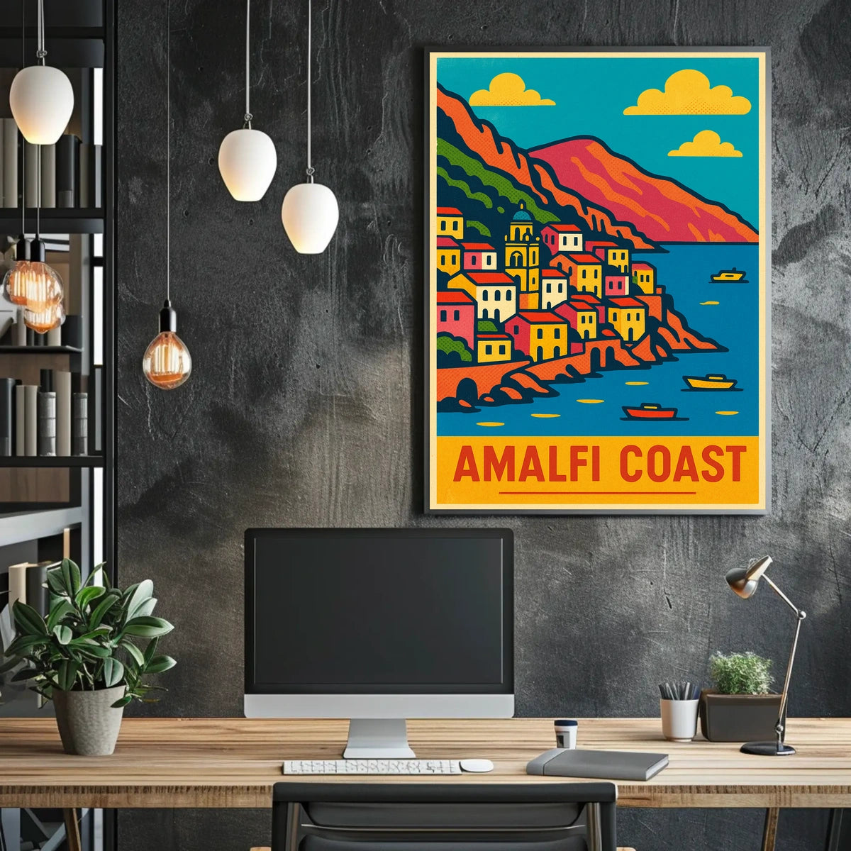 Amalfi Coast Travel Poster