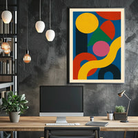 Abstract Geometric Composition Poster
