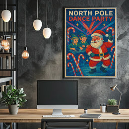 North Pole Dance Party Poster