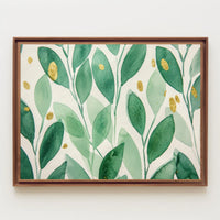 Green Leaf Harmony Poster