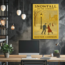 Snowfall On The Common Poster