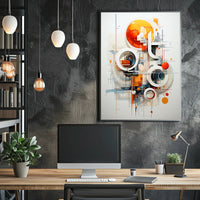 Abstract Geometric Symphony Abstract Poster PosterGoat
