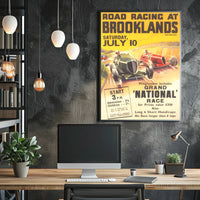Road Racing at Brooklands Poster