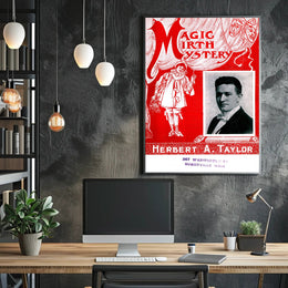 Herbert A. Taylor Magic Show Vintage Theatrical Poster