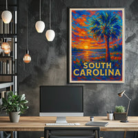 South Carolina Sunset Poster