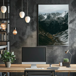 Majestic Mountain Pass Poster