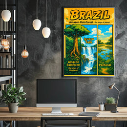 Discover Brazil's Natural Wonders Poster