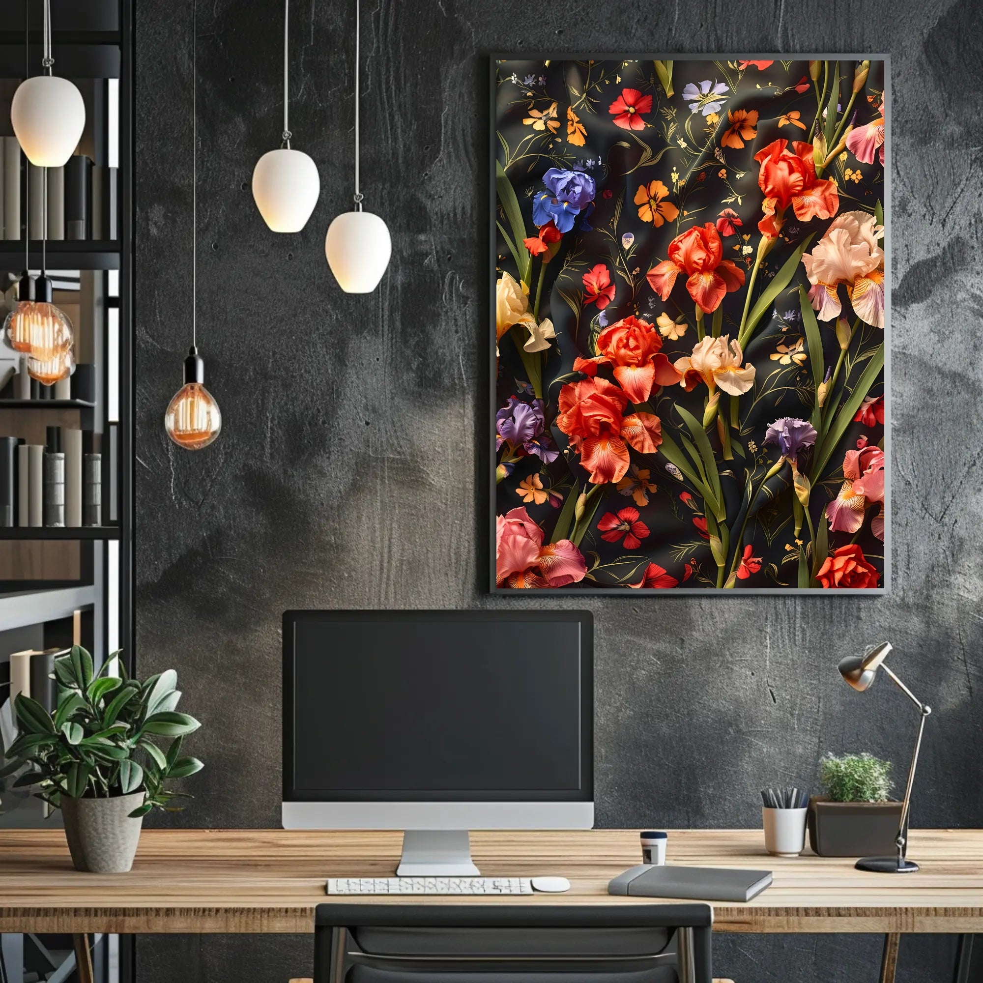 Floral Symphony Wall Art Print for Home Decor
