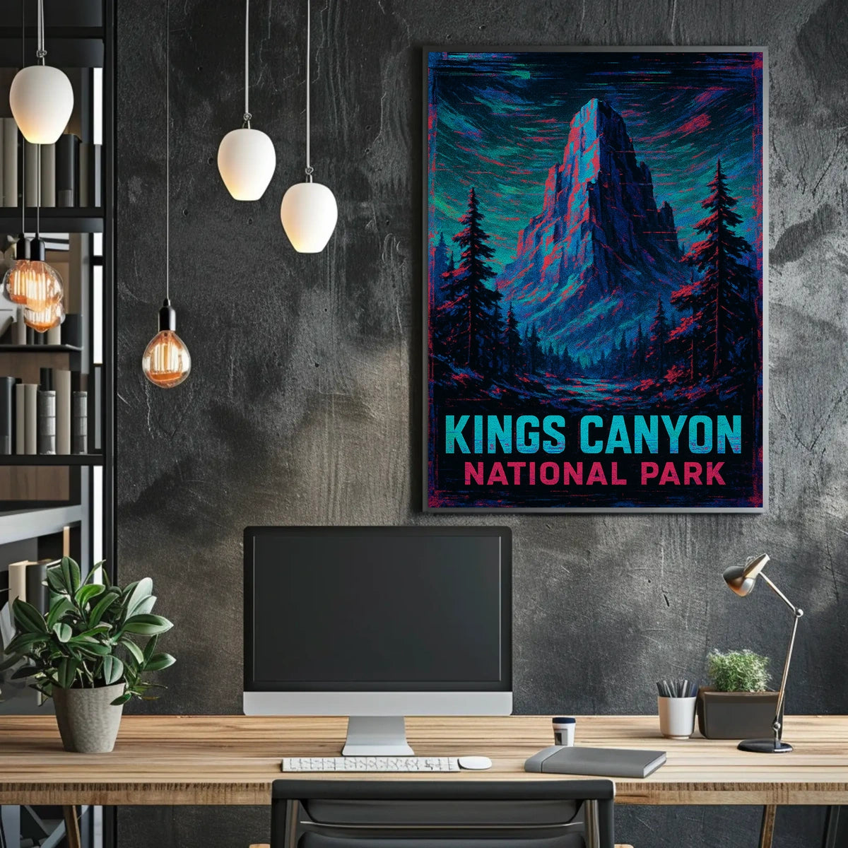 Kings Canyon National Park Scenic Wilderness Vintage Timeless Majestic Wanderlust Decor Wall Art Poster