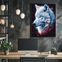 Majestic Wolf Portrait Poster