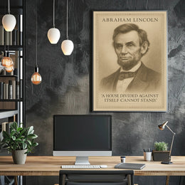 Abraham Lincoln A House Divided Poster PosterGoat