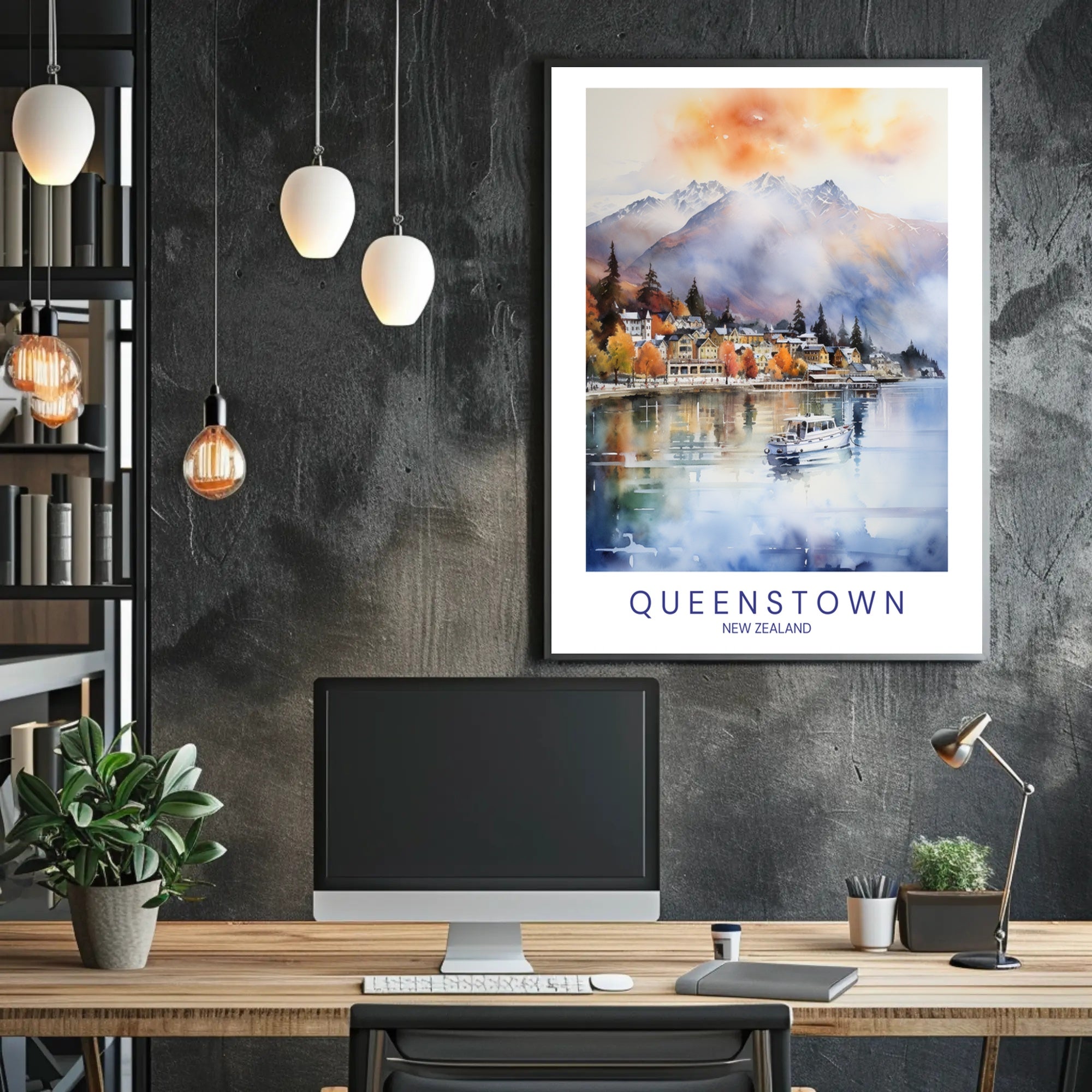 Queenstown Tranquility Poster PosterGoat