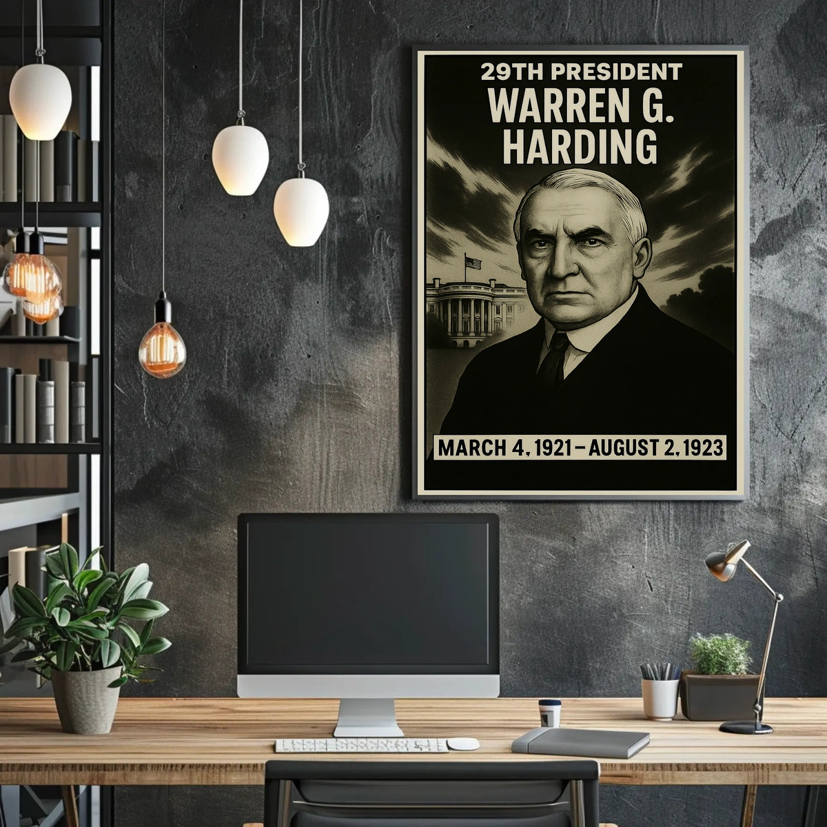 Warren G. Harding 29Th President Poster