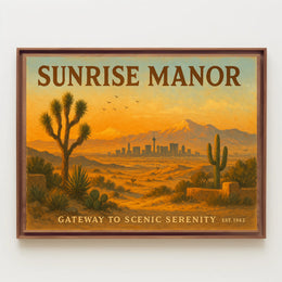 Sunrise Manor Scenic Serenity Travel Poster