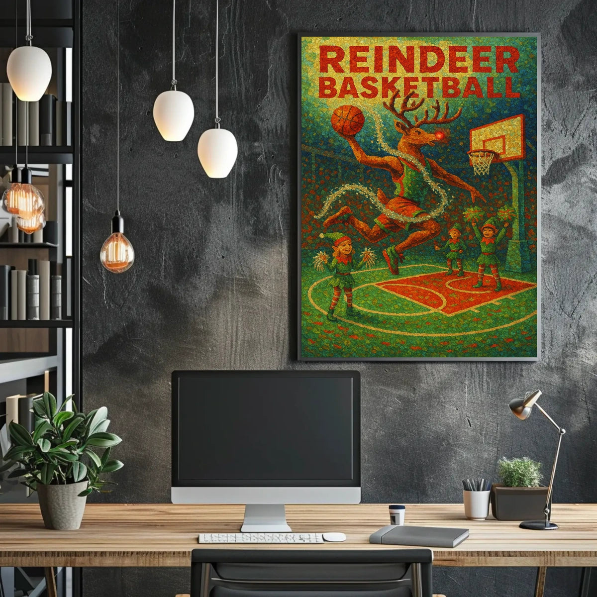 Reindeer Basketball Extravaganza Poster