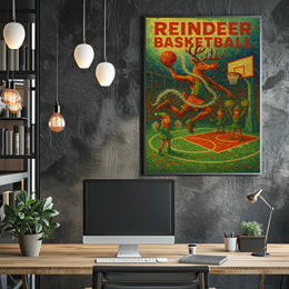 Reindeer Basketball Extravaganza Poster