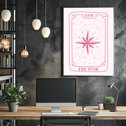 The Star Tarot Card Minimalist Artwork - Abstract Poster PosterGoat