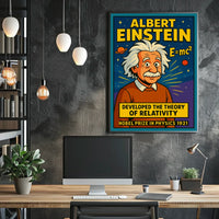Einstein Relativity Vintage Science Student Poster