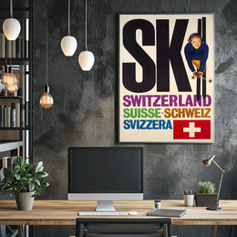 Ski Switzerland Poster