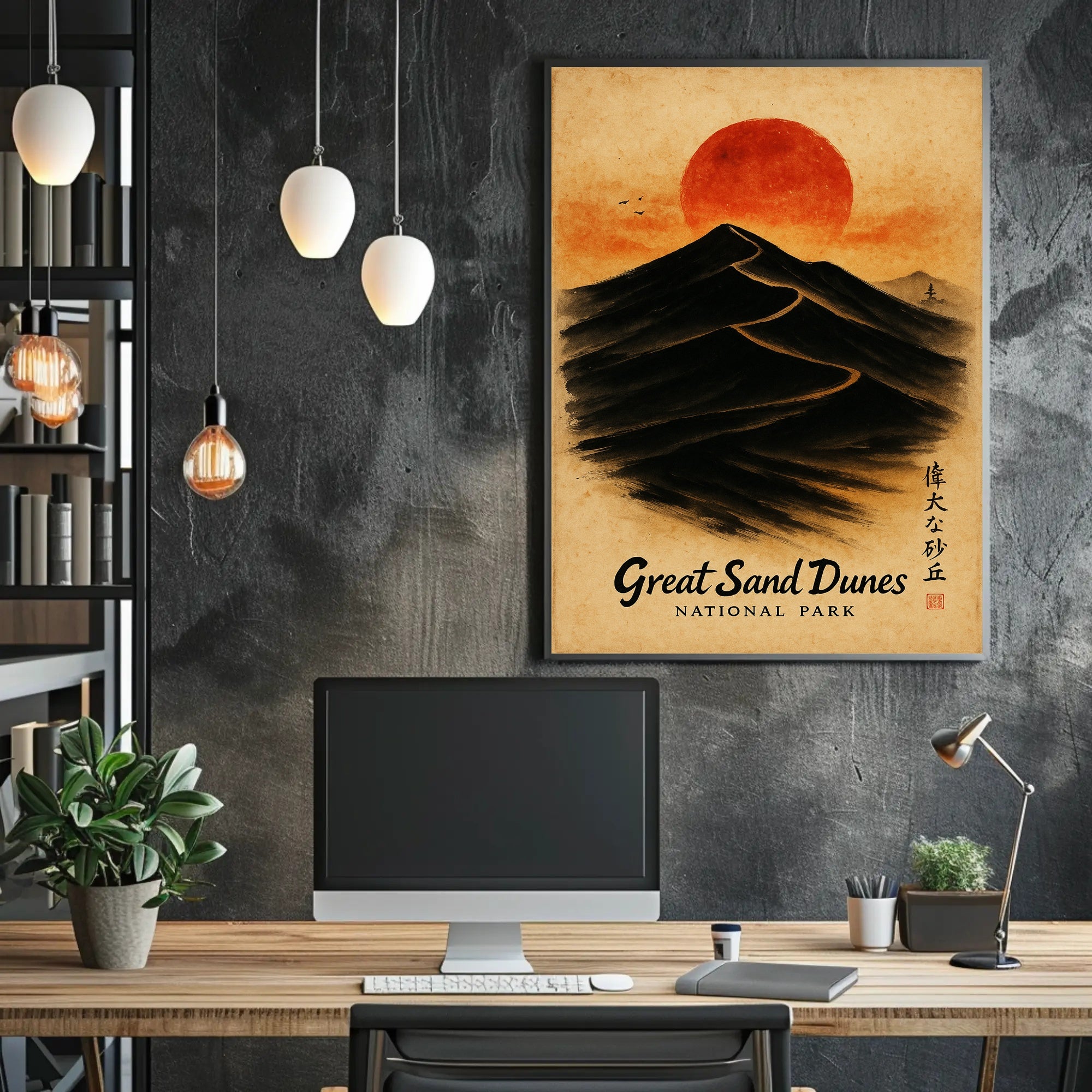 Great Sand Dunes Tranquil National Park Artistic Poster