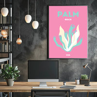 Palm Beach USA Artistic Display Travel Poster PosterGoat