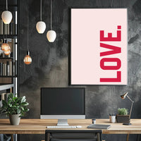 Bold Minimalist Typography Art Print - Abstract or Artistic Poster PosterGoat