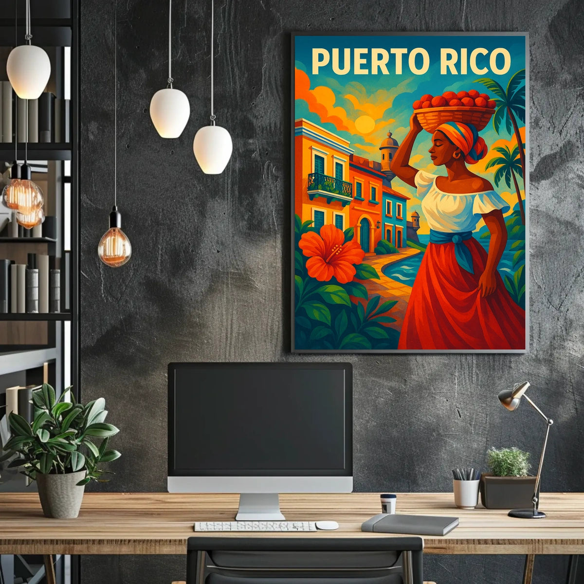 Puerto Rico Vibrant Heritage Poster