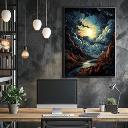 Celestial Landscape Poster