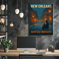New Orleans Bayou Bright Poster