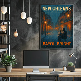 New Orleans Bayou Bright Poster