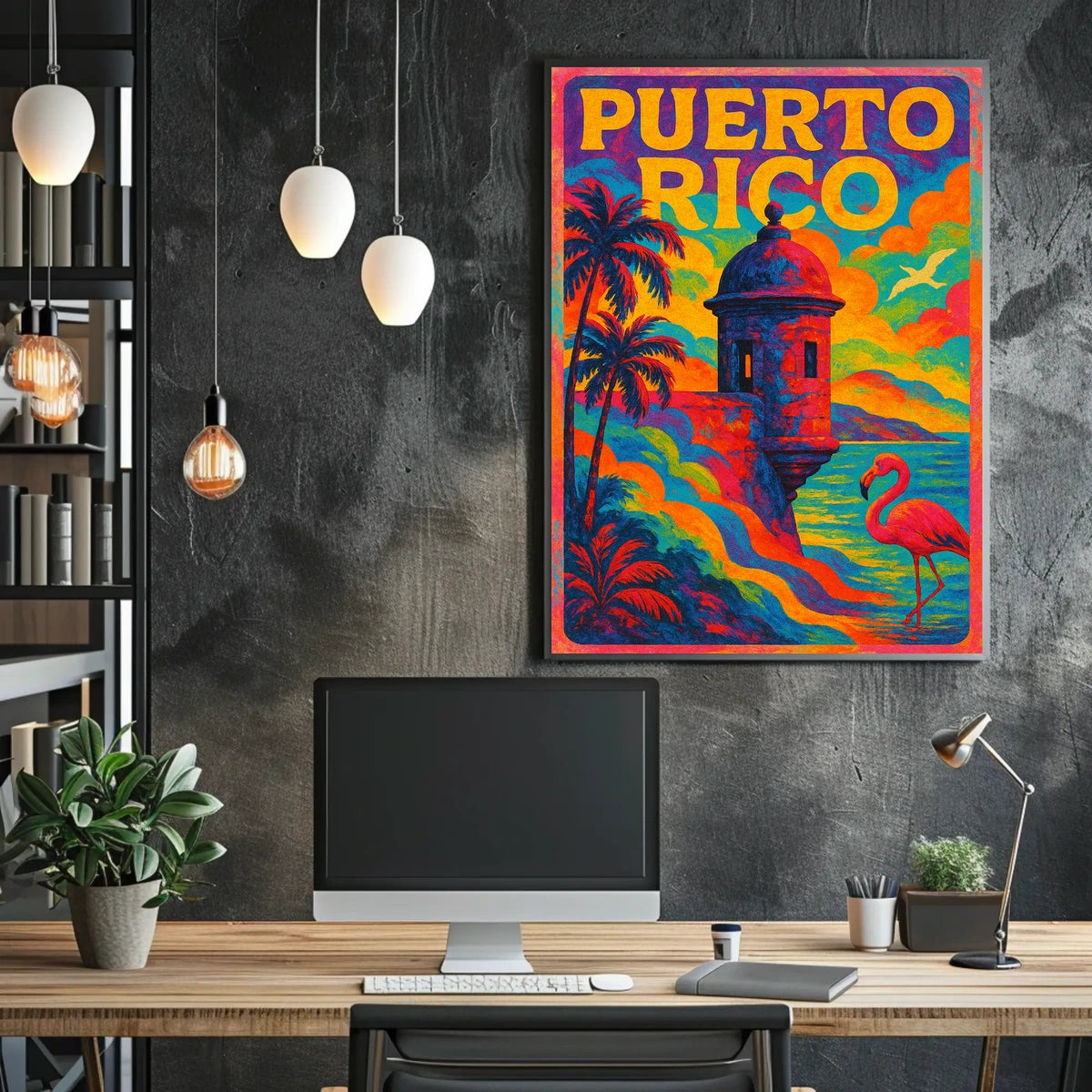 Vibrant Puerto Rico Poster