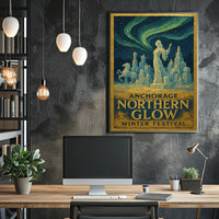 Anchorage Northern Glow Winter Festival Poster