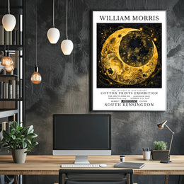 William Morris Cotton Prints Exhibition Poster