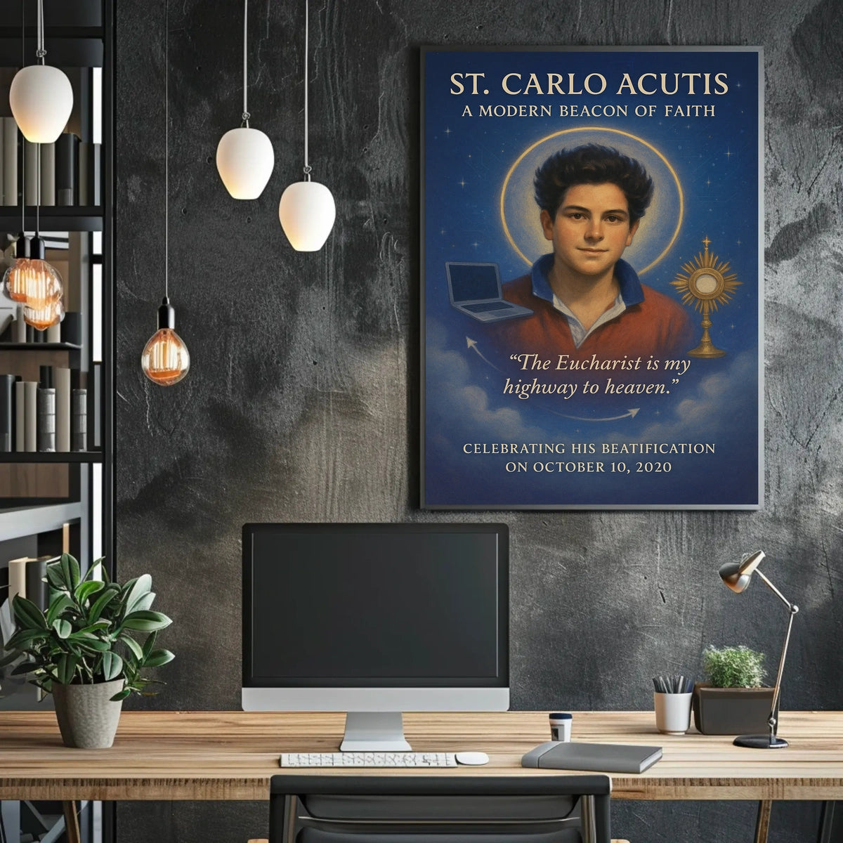 St. Carlo Acutis A Modern Beacon of Faith Poster