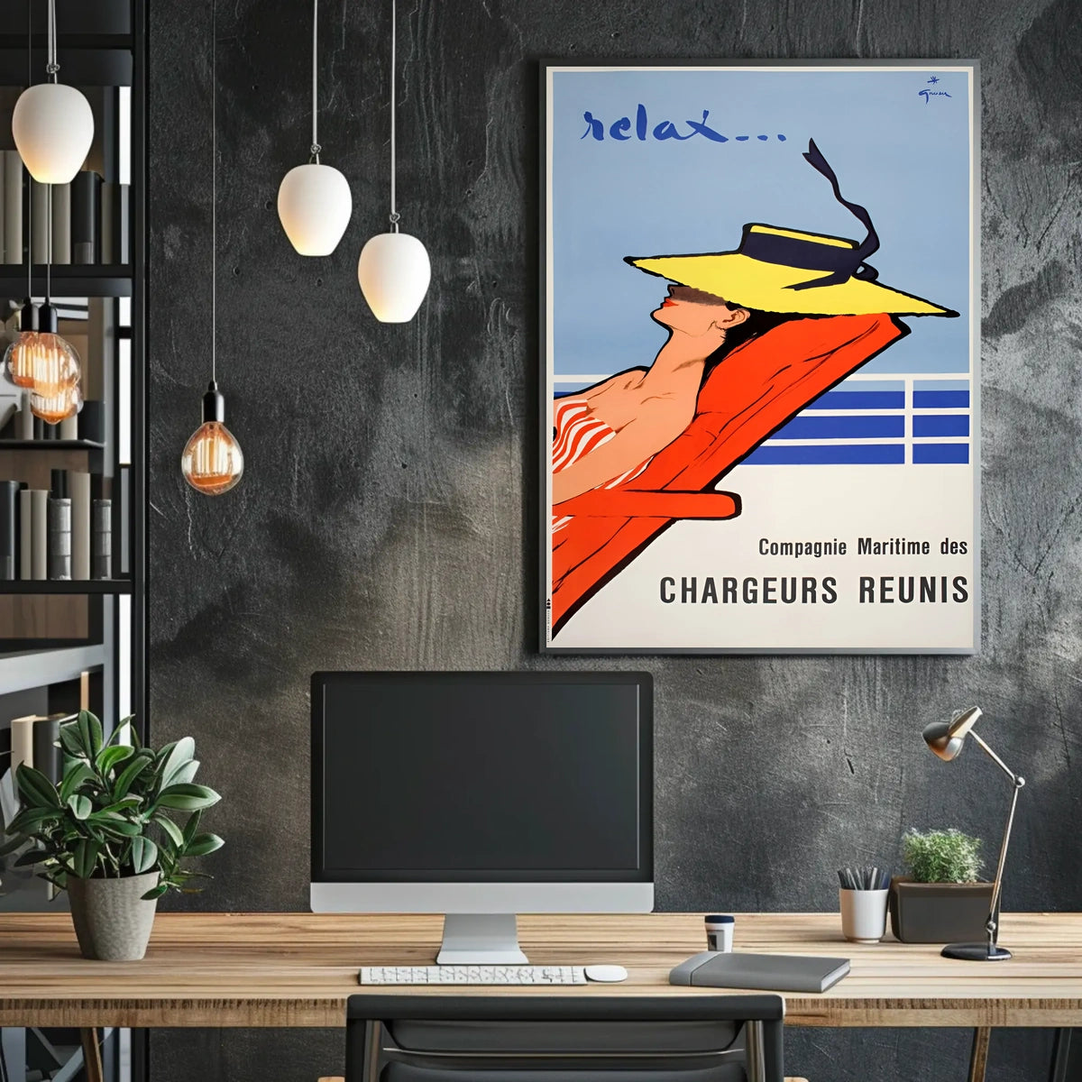 Relax With Chargeurs Réunis Poster