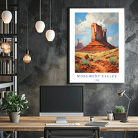 Monument Valley Adventure Awaits Travel Poster PosterGoat
