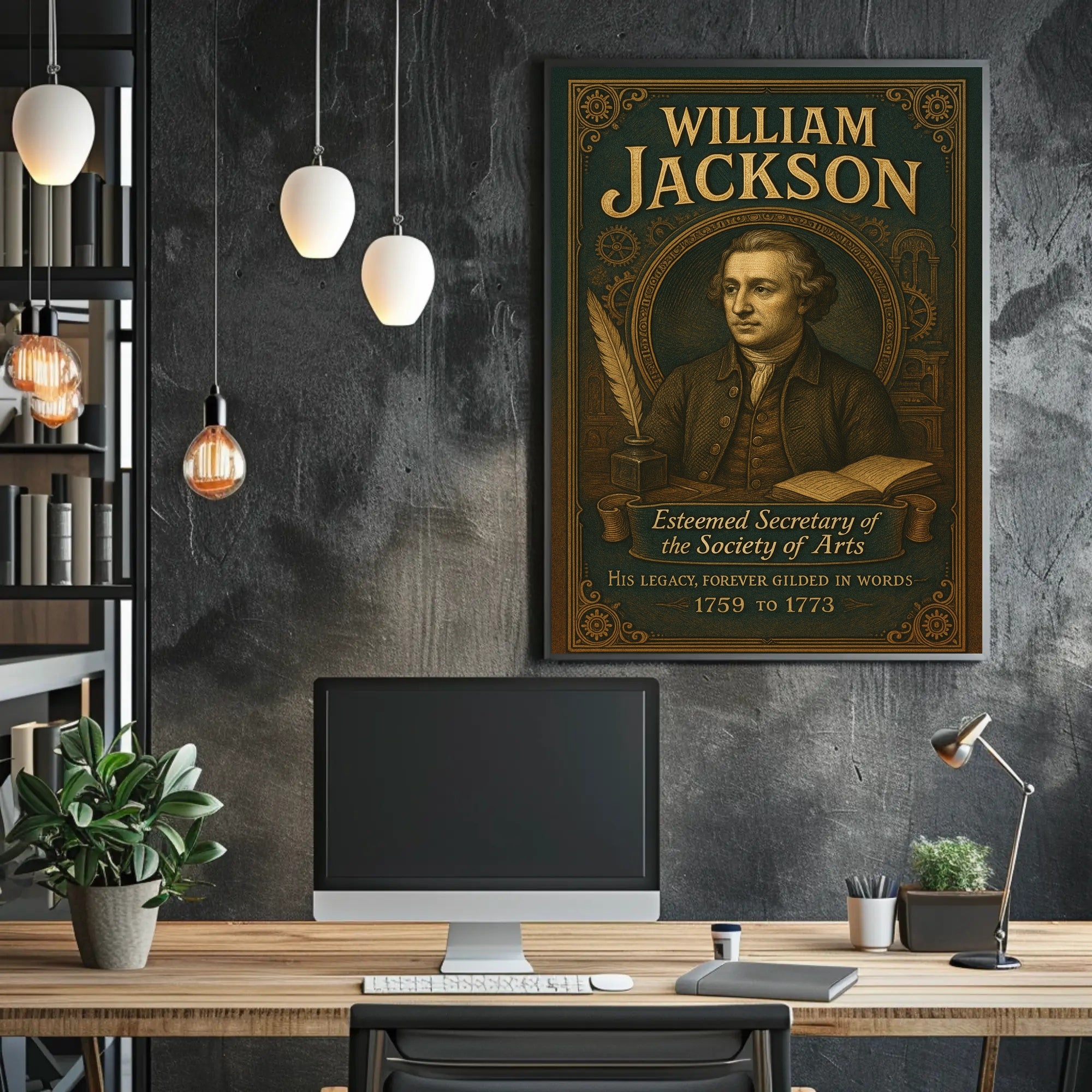 William Jackson Esteemed Secretary of the Society of Arts Poster PosterGoat