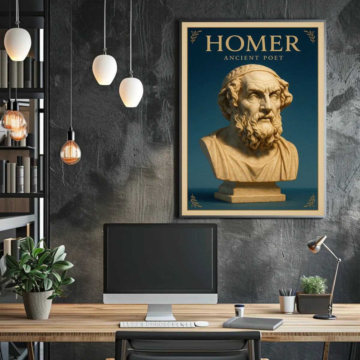Homer Ancient Poet Poster