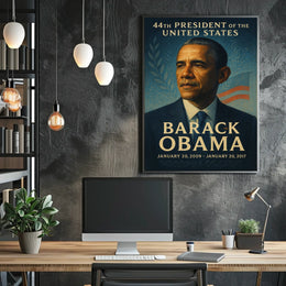 Barack Obama 44th President Legacy Historical or Presidential Poster